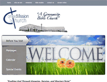 Tablet Screenshot of conradmissionchurch.com